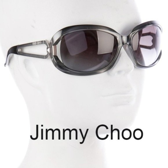 Jimmy Choo black sunglasses Angie's case and cloth - Picture 2 of 6
